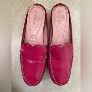 Cole Haan Hot Pink Patent Leather Slip on Mules